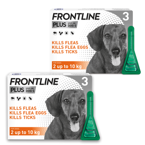 Frontline Plus® Flea & Tick Treatment For Puppies And Small Dogs 2-10Kg