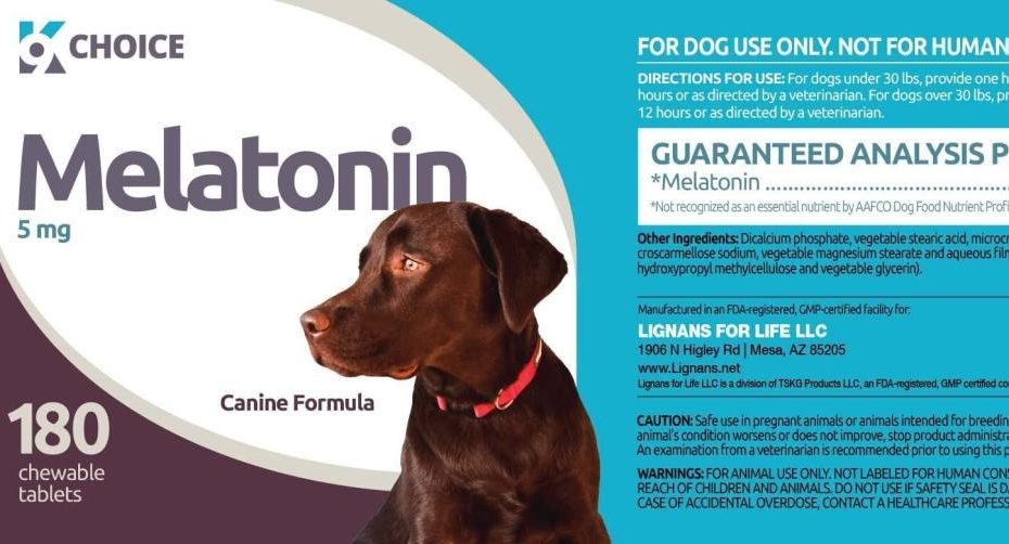 Amazon.Com : K9 Choice 5Mg Melatonin Chewable Tablets - 180Ct Bottle,  Specially Formulated Melatonin For Dogs : Medicinal Sleep Aids : Pet  Supplies