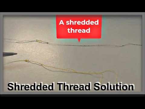 How To Stop Embroidery Or Sewing Thread From Shredding And Breaking -  Youtube