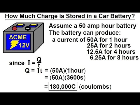 Physics - E&M: Ch 41.1 Ohm'S Law (39 Of 42) How Much Charge Is Stored In A Car  Battery? - Youtube