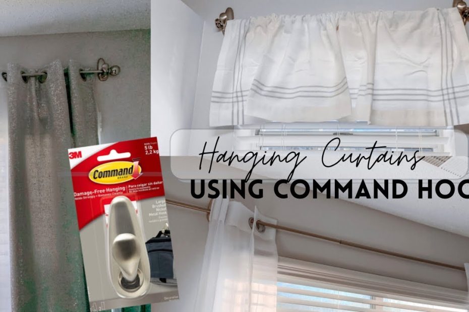 How To Hang A Curtain Rod With Command Hooks| No Holes Or Tools| Apartment  Friendly - Youtube