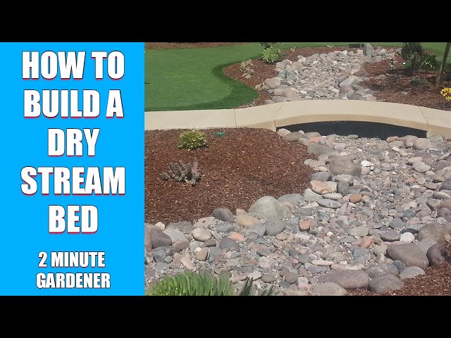 How To Build A Dry Stream Bed - Youtube
