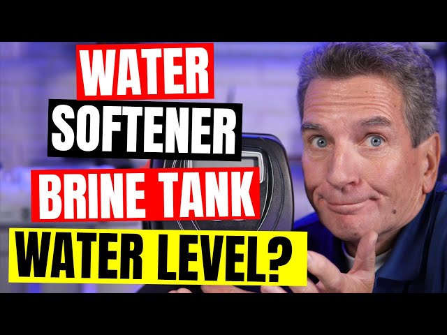 How Much Water Should Be In My Water Softener Brine Tank? - Youtube